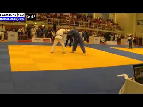 Judo Nordic Championships 2014: M21-81: LAAMANEN - HARALDSSON