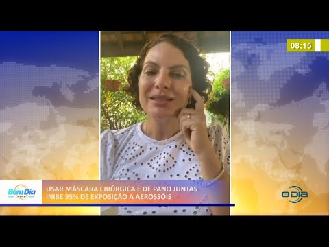 Uso de máscara cirúrgica e de pano juntas bloqueia contato de 95% de aerossóis 16 03 2021