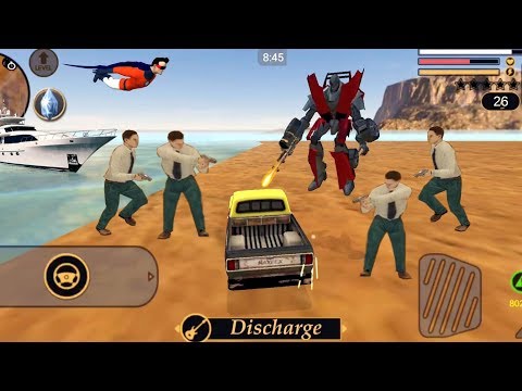 Vegas Crime Simulator - (Pickup Truck Fight Car Robot) Transformer Fight Mafia Gangs - Gameplay HD