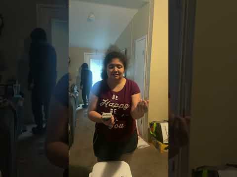 Emily Wants To Smoke 💨 Outside And She Putting In Her Pocket And Going Outside Smoking 🚬