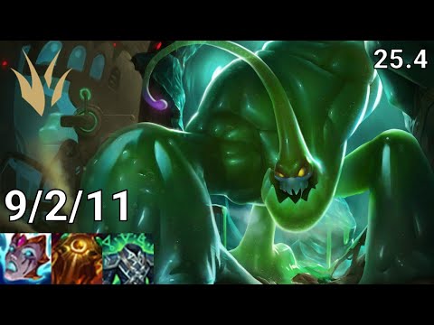 Zac Jungle vs Karthus - EUW Master | Patch 25.4