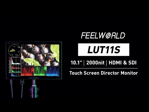 FEELWORLD LUT11S | 10.1'' Ultra bright 2000nits 4k Hdmi camera Monitor with Sony F970 External Kit
