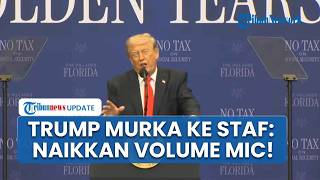 Detik-detik Trump Ngamuk Gegara Mikrofon Bermasalah saat Pidato, Minta Staf Naikkan Volume