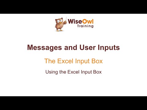 Excel VBA Online Course - 5.4.1 Using the Excel Input Box