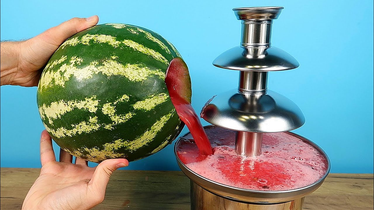 Что если залить арбузный сок в Шоколадный фонтан? Новый Шоколадный фонтан! alex boyko