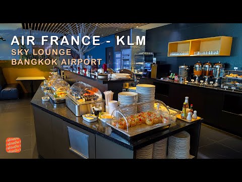 Air France - KLM Sky Lounge Aeroporto de Bangkok [4K]