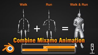 How To Combine Mixamo Animation In Blender