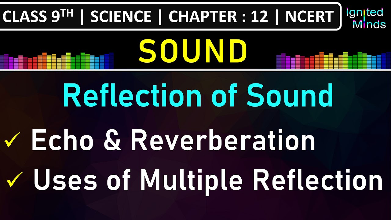 Class 9th Science | Reflection of Sound | Echo | Reverberation | Uses of Multiple Reflection | NCERT