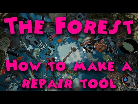 The Forest - How to make a repair tool (repair hammer)