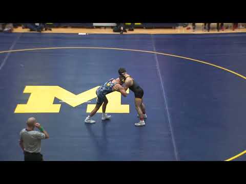 141 lbs - VMI's Dyson Dunham vs. Michigan's Eren Sement | Michigan Wrestling