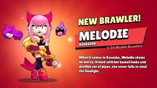 Early Gameplay with Melodie in Brawl Stars!👩‍🎤🎶