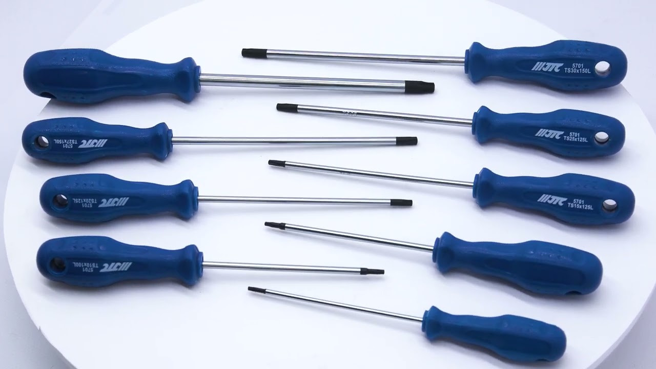 JTCK7093 - 9PCS スタープラスドライバーセット - TS8・TS9・TS10H：軸