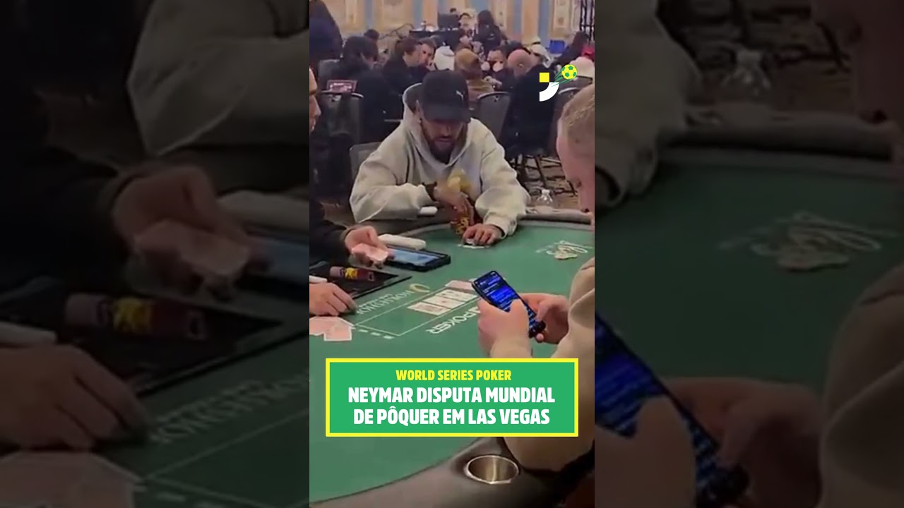 Imagem da notícia Neymar disputa Mundial de pôquer em Las Vegas, após eliminação na Copa