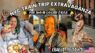 Amtrak acela dc to nyc 🚂 🇺🇸 | dc Black-owned restaurants, nyc Black-owned mansion, food & more