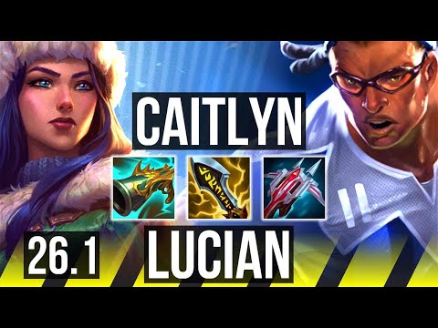 CAITLYN & Zilean vs LUCIAN & Pantheon (ADC) | 70K damage, 7k gold comeback | EUW Master | 26.1