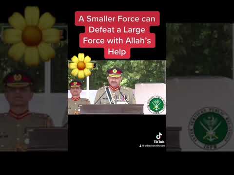 CHIEF OF ARMY STAFF says a Small Force can defeat a Large force with God’s Help