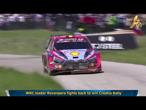WRC leader Rovanpera fights back to win Croatia Rally