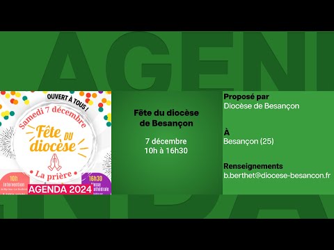 Agenda du 22 novembre 2024