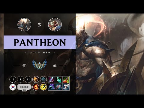 Pantheon Mid vs Corki - KR Challenger Patch 14.11