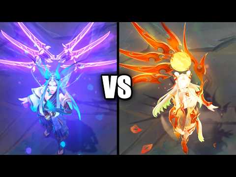 Spirit Blossom Irelia vs Mythmaker Irelia Skins Comparison (League of Legends)
