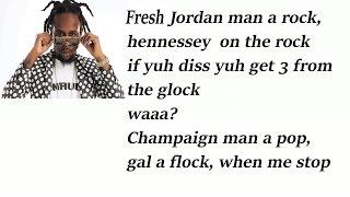 Popcaan-  Fresh Jordan Lyrics (2016)