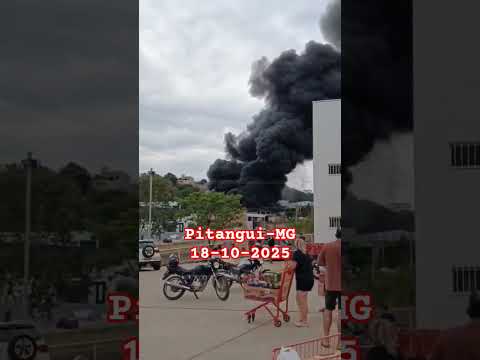 🔥 URGENTE: Incêndio em Depósito de Sucata em Pitangui-MG 🔥