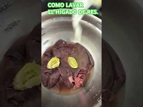 COMO LAVAR EL HÍGADO DE RES #comolavarelhigadoderes#higadoderes#tipsdecocina#shortvideo#tips#cocina#