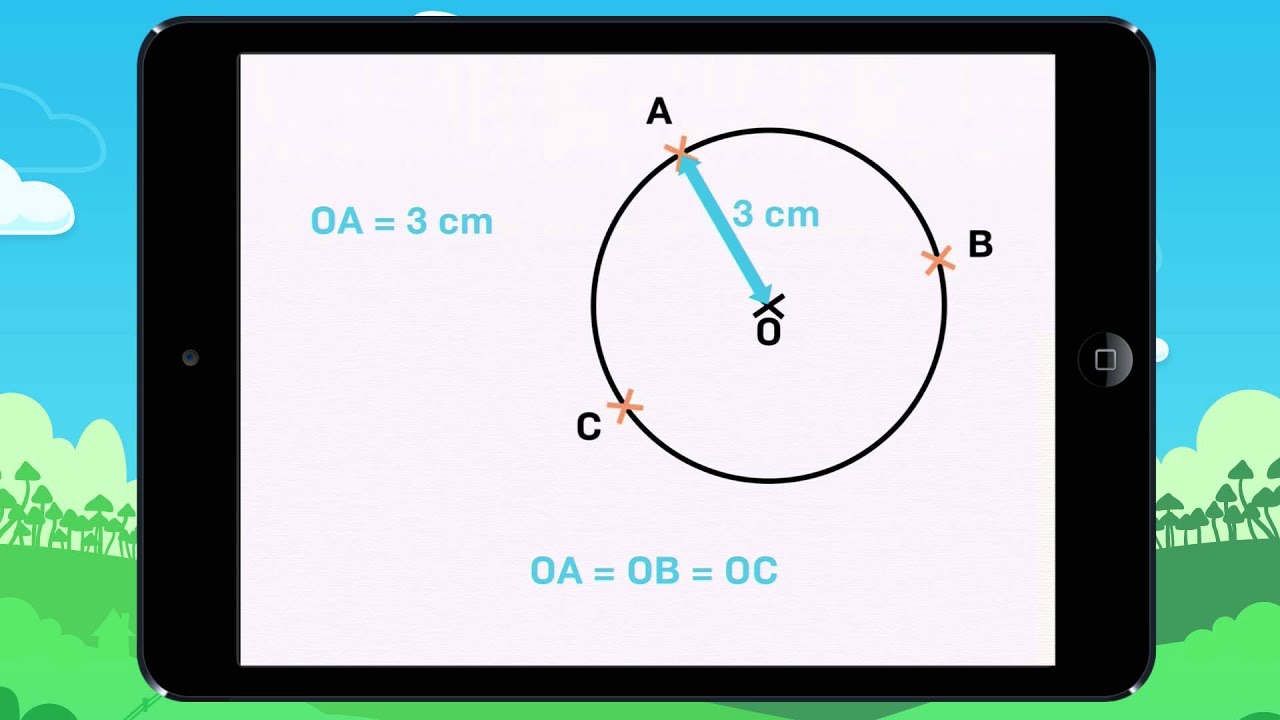 Video 8 Lección Si el radio de la circunferencia mide 3 cm, todos los puntos de la circunferencia e