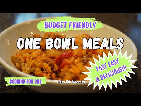 BUDGET FRIENDLY ONE BOWL MEALS || Cooking For ONE || EASY FAST & DELICIOUS!!!