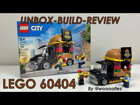 LEGO 60404 Burger Truck - Unbox, Build, Review; I Actually Need This Set for Something Else