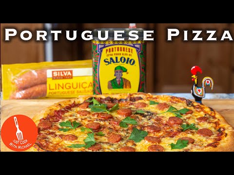 Portuguese Pizza (linguiça, São Jorge cheese, Bolo do Caco dough)