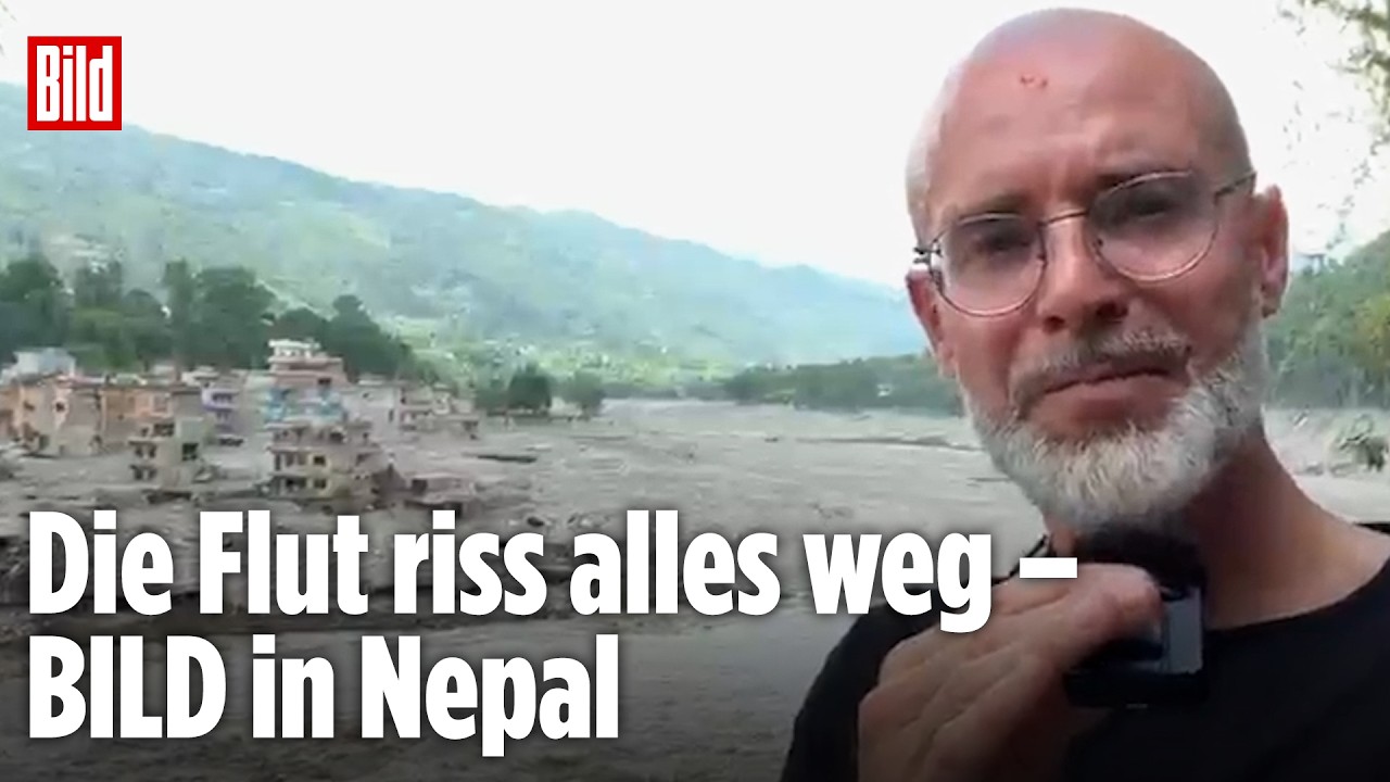 NEPAL: BILD im Krisengebiet – hier riss die Flutwelle alles mit | BILD-Lagezentrum Clips
