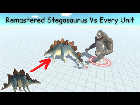 Remastered Stegosaurus Vs Every Unit ARBS |Animal Revolt Battle Simulator [Who Is The Strongest]