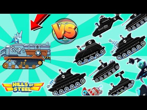 Tank Boss Battle! NEW EPIC TANK BUCK VS ALL BOSSES in Hills of Steel