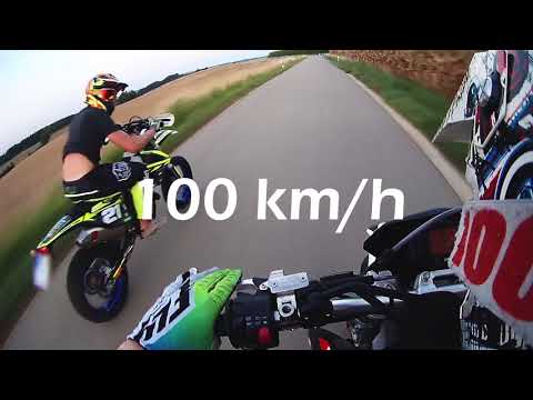 KTM EXC 450 vs. SWM SM 500 r (30-100)