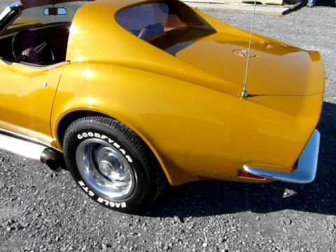 1973 Metallic Yellow Corvette L82 Video