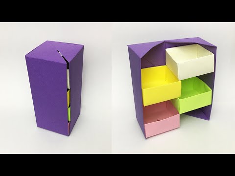 DIY Secret Stepper Box / How to Make Paper Box / Origami Secret Box / Easy Paper Crafts