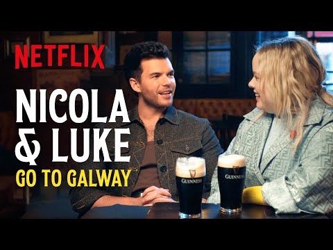 afbeelding Nicola Coughlan and Luke Newton Take A Trip to Galway | Bridgerton | Netflix