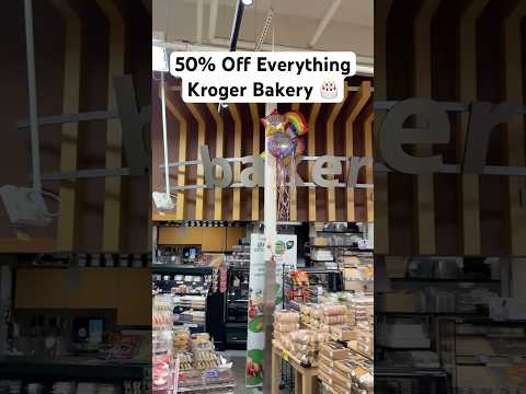 How to get 50% off all bakery items at Kroger stores 🎂 #kroger #shoppingtips #lifetips #lifehacks
