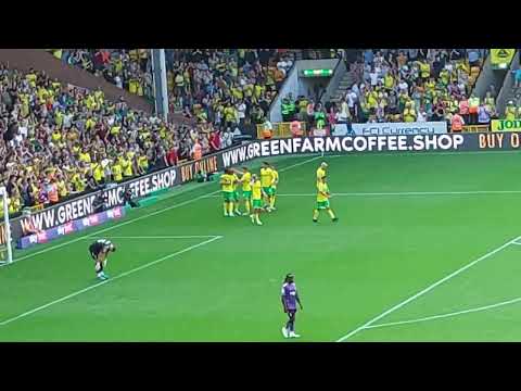 Josh Sargent scores Norwich's 2nd goal ( 45+1' ) v Coventy 03/09/22  Championship.