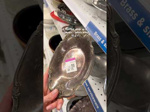 Which cleaner works best on silver?💍 #vintage #cleaning #silver #asmr