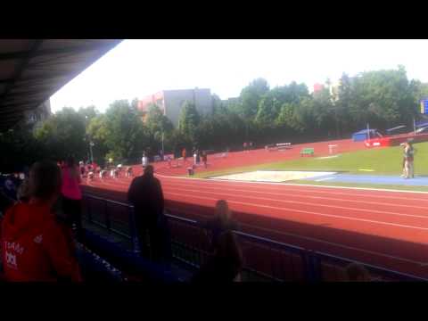 Bieg na 100m - Mistrzostwa Polski Juniorów w Lekkiej Atletyce Biała Podlaska 2015