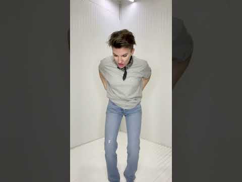 Trying on Levi's 501's 2 sizes smaller than my normal size