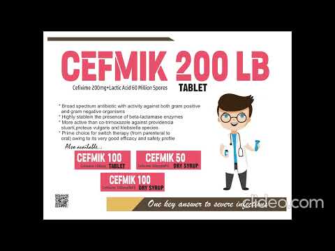 CEFMIK 50LB Cefixime 50mg Lactic Acid Bacillus Dry Syrup (30 ml)
