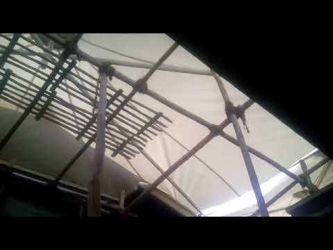 Mild steel roofing structure for warehouse