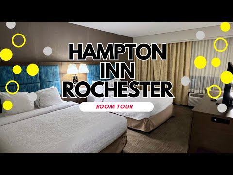 Hampton Inn Rochester/Greece Queen room review  #travelreview #hotelreview #hamptoninn