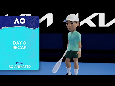 Best of AO Animated | Day 8 Recap | Australian Open 2026
