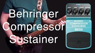 Video thumbnail for Behringer Compressor Sustainer CS400 Demo by Poor Man Pedals