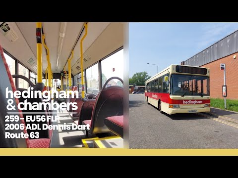 Rare Allocation and Alison - Hedingham and Chambers ADL Dennis Dart working the 63