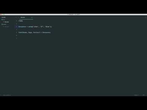 What's new in PHP 7.1: Array deconstruction improvements (3/12)